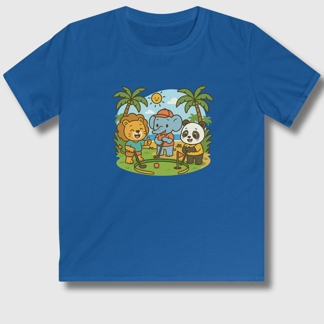 It's a zoo out here - Youth Golf T-Shirt in Royal