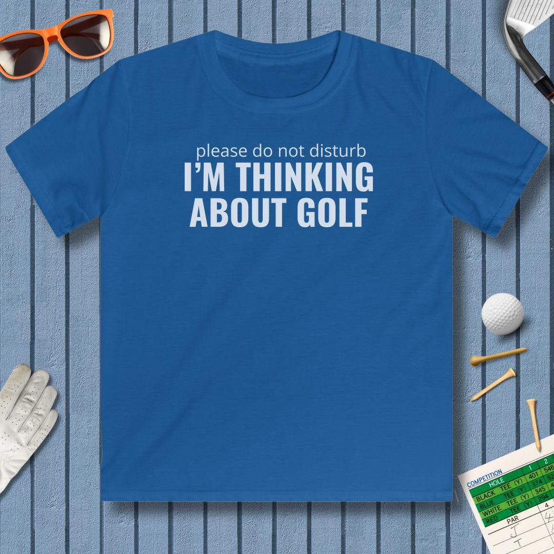 Do Not Disturb - Youth Golf T-Shirt in Royal
