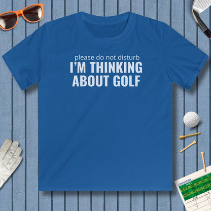 Do Not Disturb - Youth Golf T-Shirt in Royal