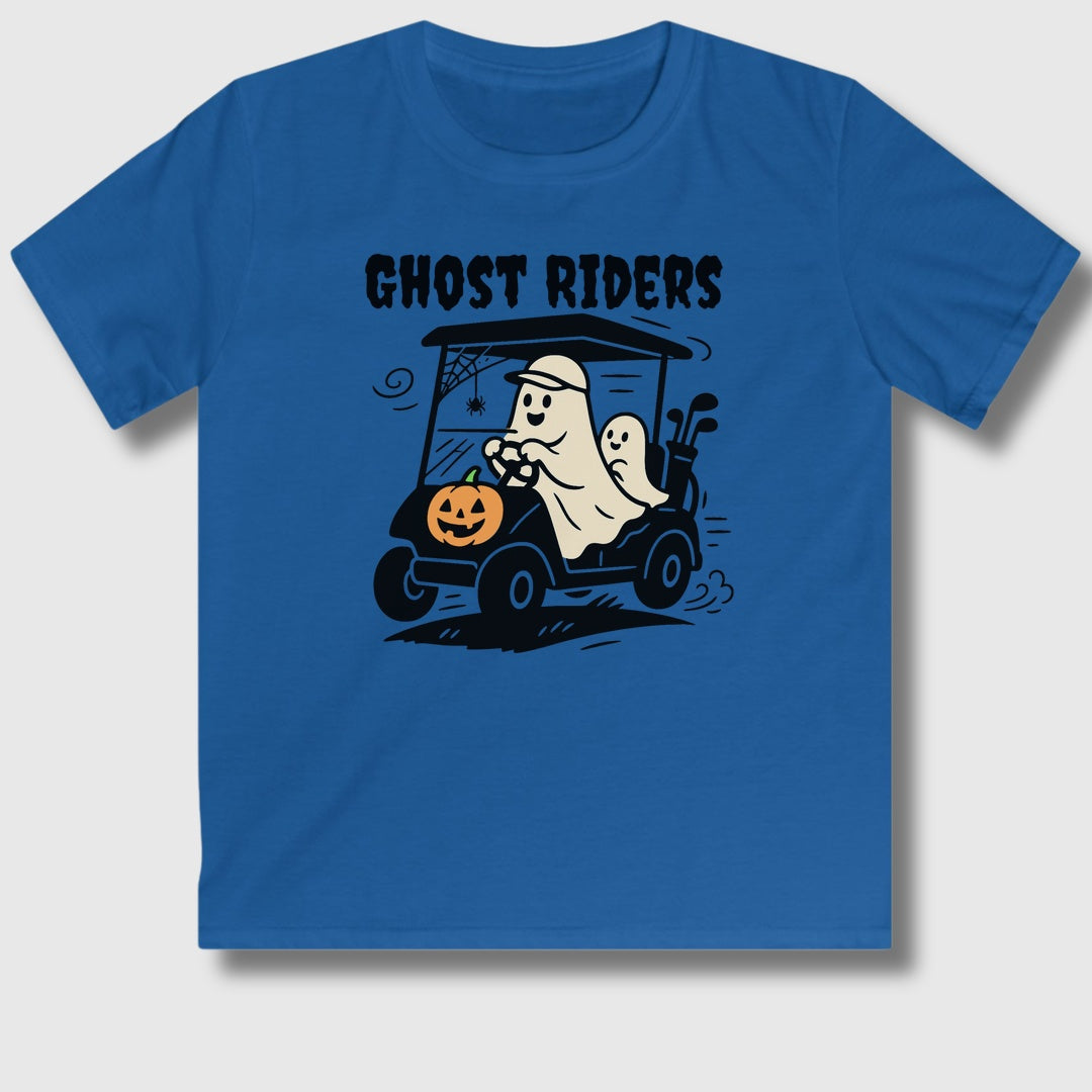 Ghost Riders - Youth Golf T-Shirt in Royal