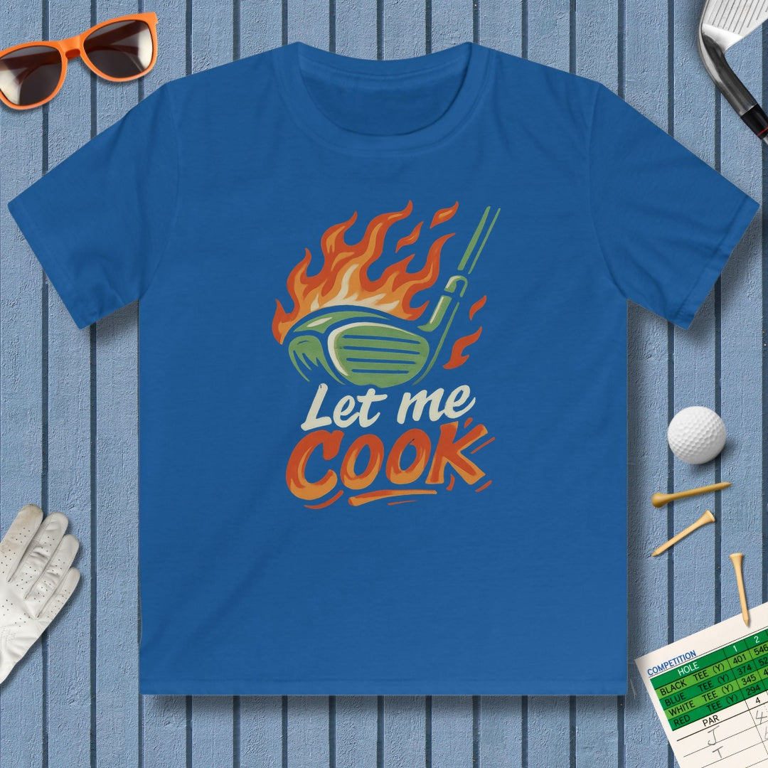Let Me Cook - Youth Golf T-Shirt in Royal