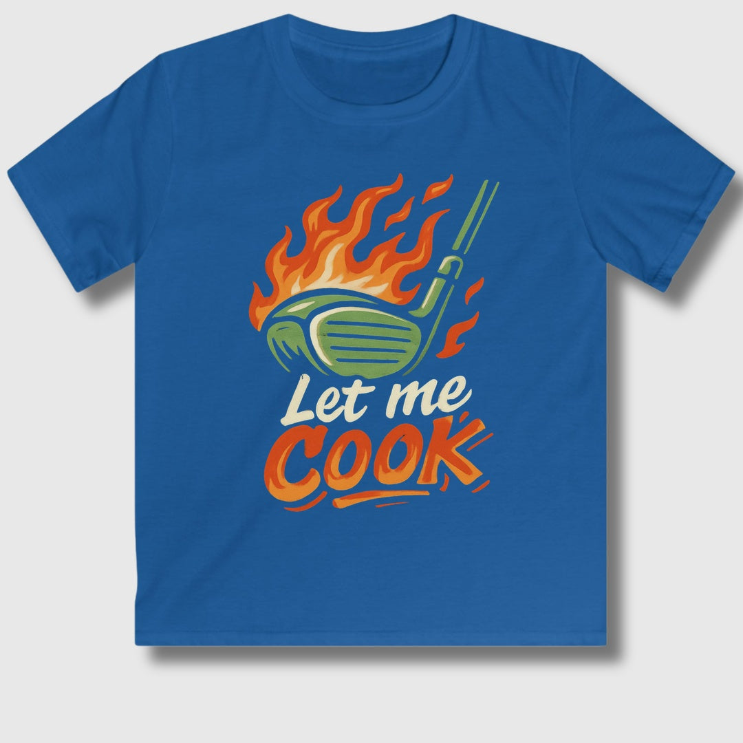 Let Me Cook - Youth Golf T-Shirt in Royal