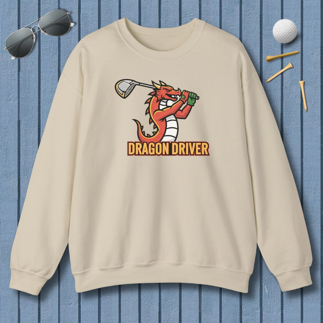 Dragon Driver - Adult Golf Sweatshirt in Sand