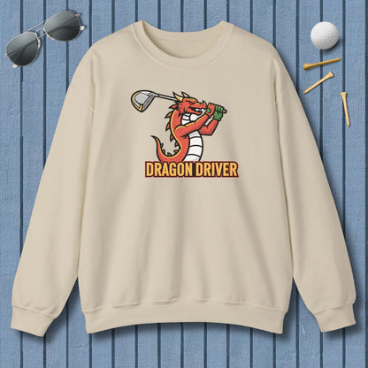 Dragon Driver - Adult Golf Sweatshirt in Sand