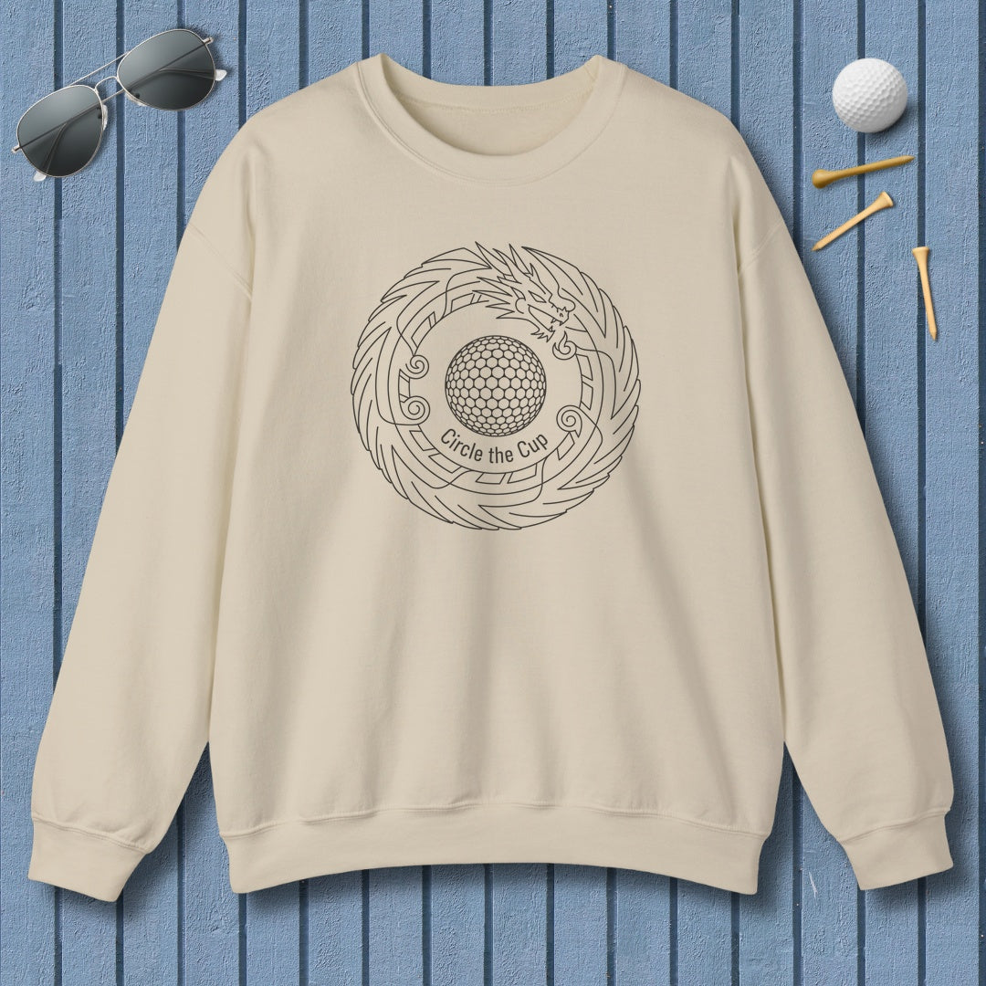 Circle the Cup - Adult Golf Sweatshirt in Sand