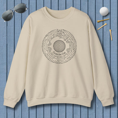 Circle the Cup - Adult Golf Sweatshirt in Sand