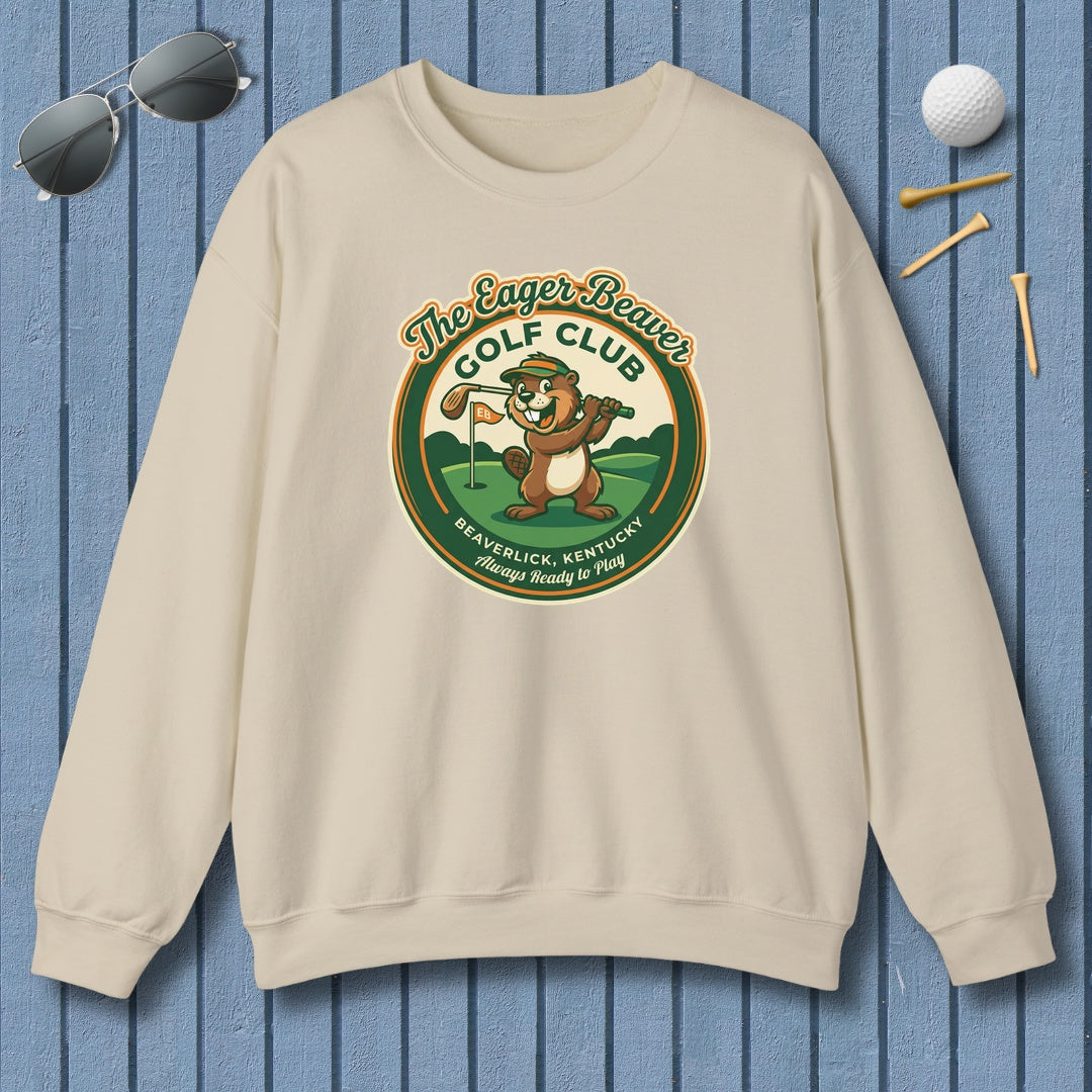 THE EAGER BEAVER GOLF CLUB - Adult Golf Sweatshirt in Sand