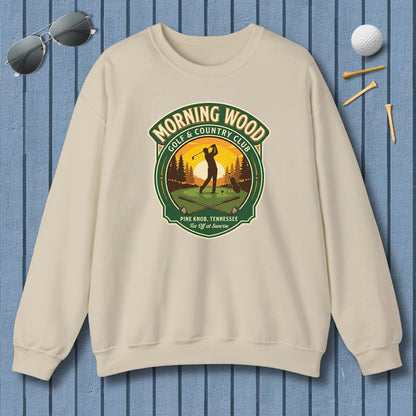 MORNING WOOD GOLF & COUNTRY CLUB - Adult Golf Sweatshirt in Sand