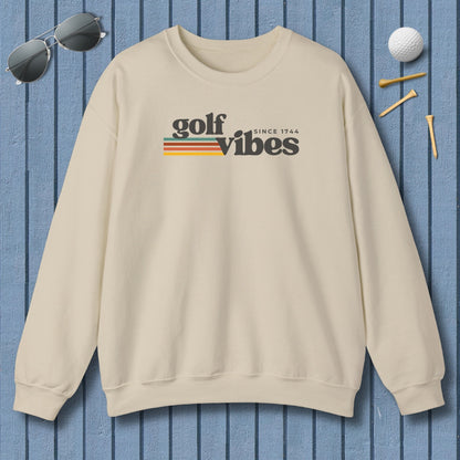 Golf Vibes - Adult Golf Sweatshirt in Sand