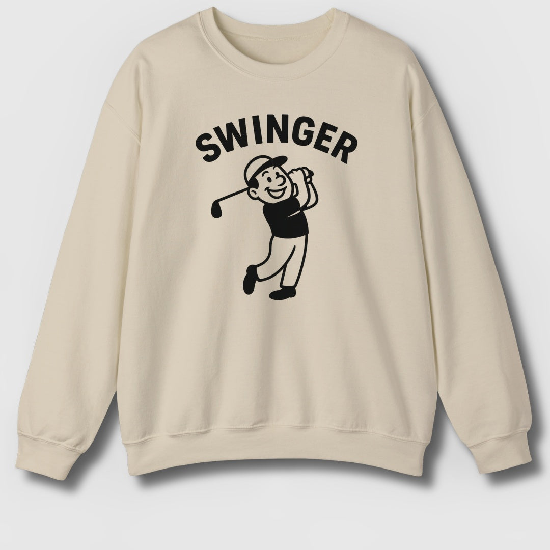 Swinger - Adult Golf Sweatshirt in Sand