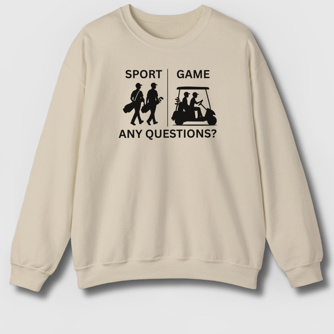 SPORT vs. GAME (Male) - Adult Golf Sweatshirt in Sand