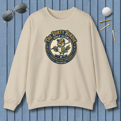 The Dirty Birdie Golf Club - French Lick, Indiana - Adult Golf Sweatshirt in Sand