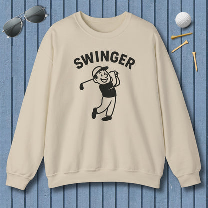 Swinger - Adult Golf Sweatshirt in Sand