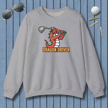 Dragon Driver - Adult Golf Sweatshirt in Sport Grey