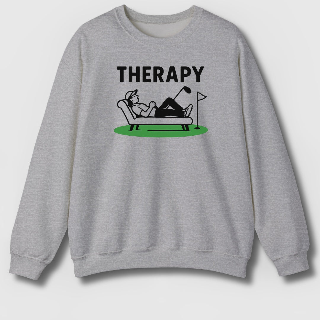 Golf Therapy - Adult Golf Sweatshirt in Sport Grey