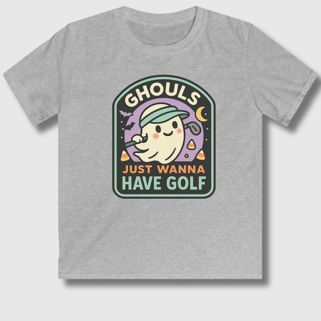 Ghouls Just Wanna Have Golf - Youth Golf T-Shirt in Sport Grey