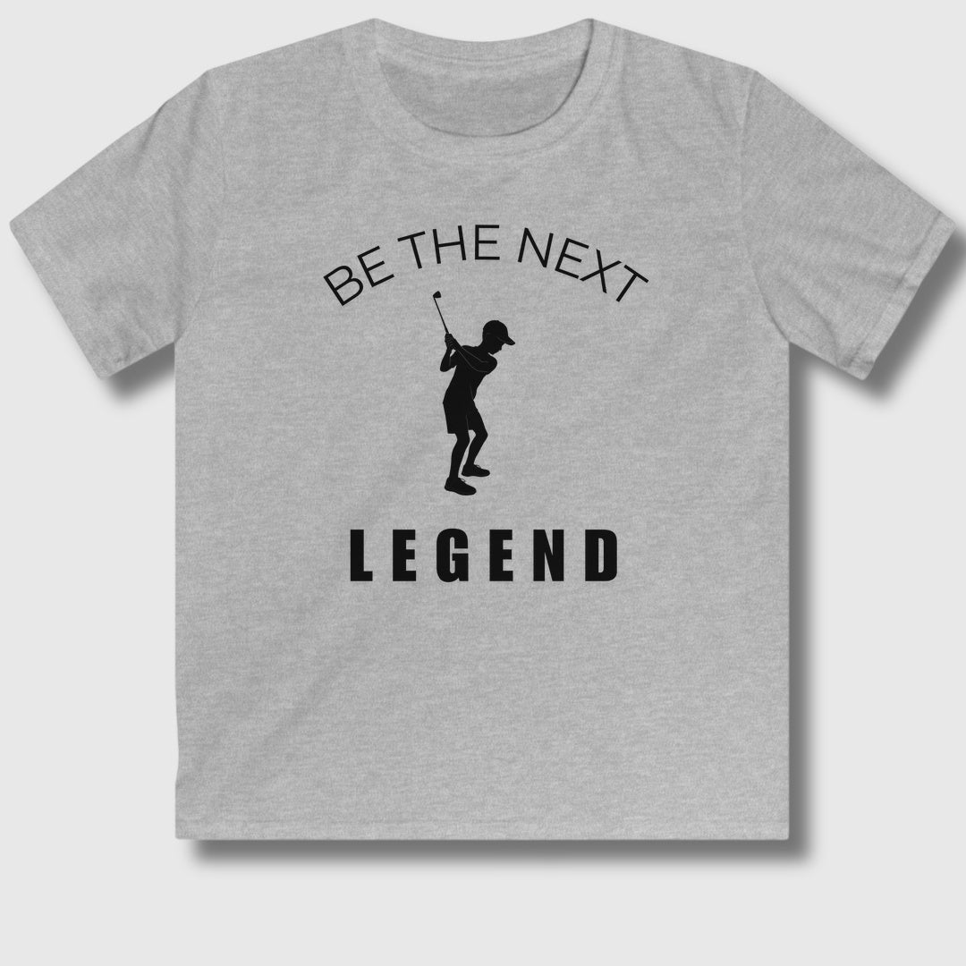 BE THE NEXT LEGEND (Boys) - Youth Golf T-Shirt in Sport Grey