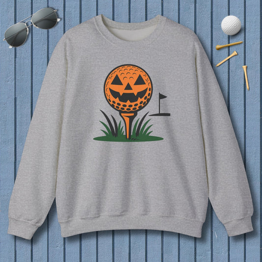 Tee Time Terror - Adult Golf Sweatshirt in Sport Grey
