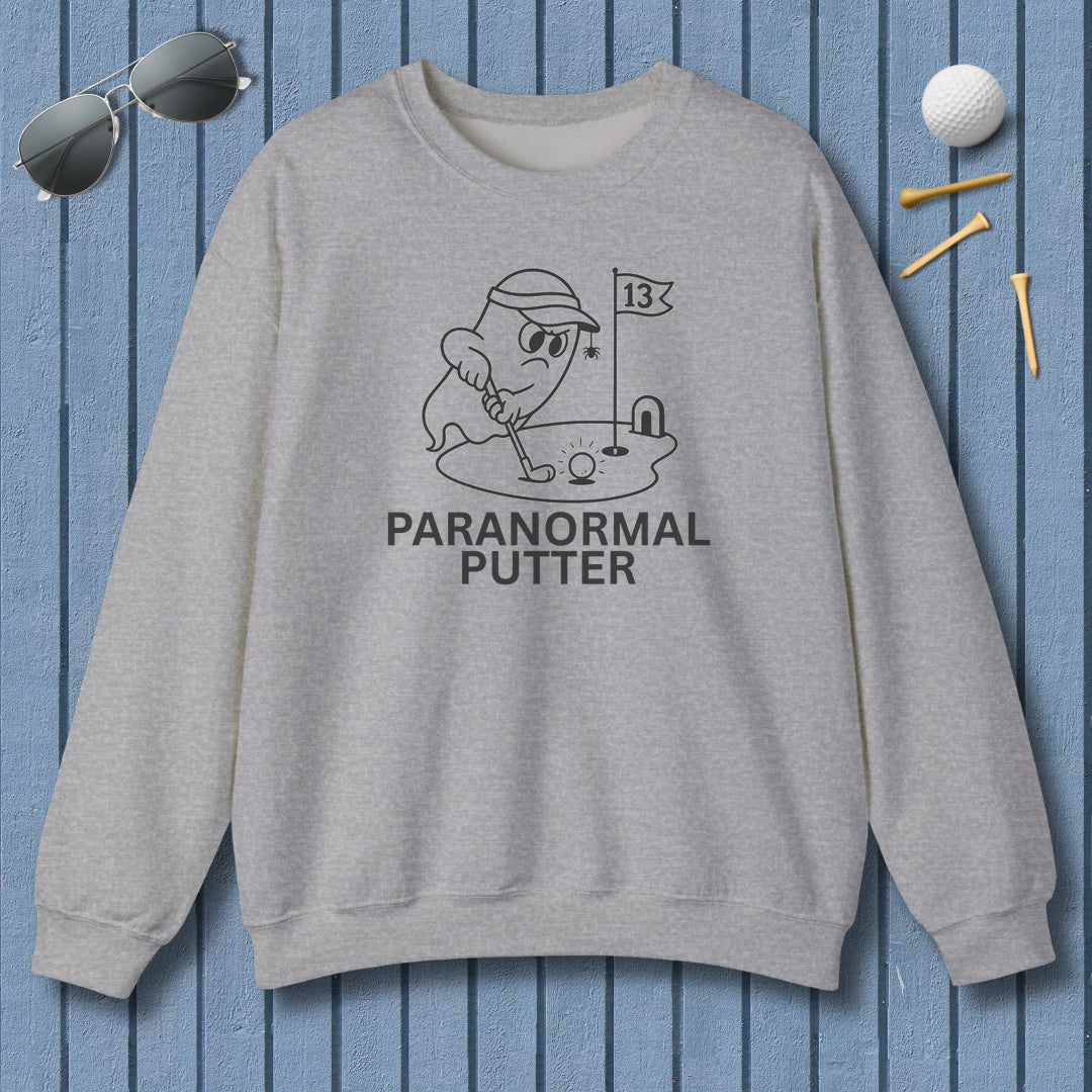 Paranormal Putter - Adult Golf Sweatshirt in Sport Grey