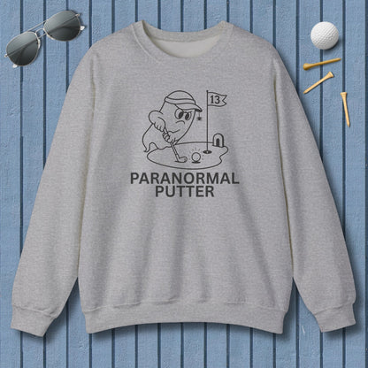 Paranormal Putter - Adult Golf Sweatshirt in Sport Grey