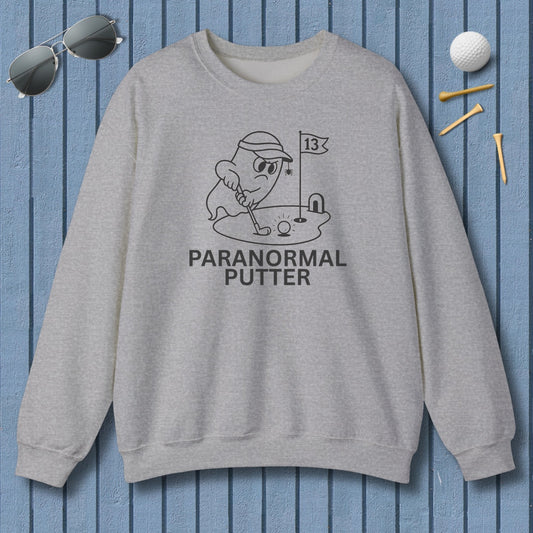 Paranormal Putter - Adult Golf Sweatshirt in Sport Grey