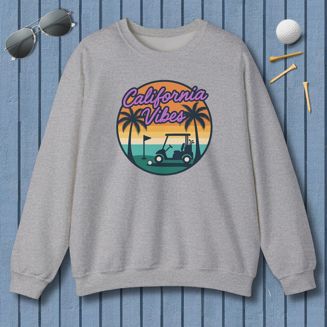Golf Vibes - California Coast Edition - Adult Golf Sweatshirt in Sport Grey