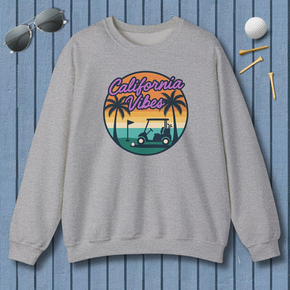 Golf Vibes - California Coast Edition - Adult Golf Sweatshirt in Sport Grey