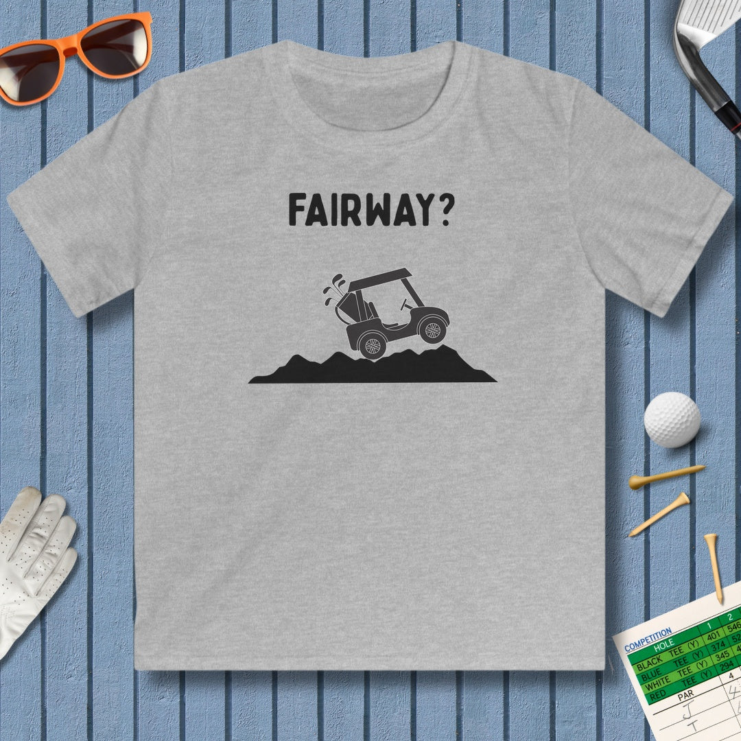 Fairway? - Youth Golf T-Shirt in Sport Grey