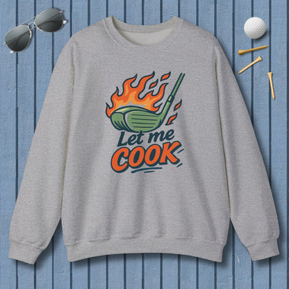 Let Me Cook - Adult Golf Sweatshirt in Sport Grey