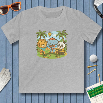 It's a zoo out here - Youth Golf T-Shirt in Sport Grey