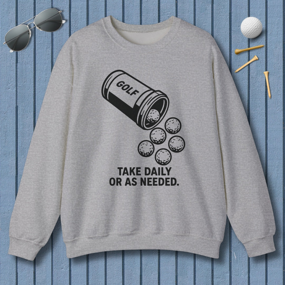 Golf Prescription - Adult Golf Sweatshirt in Sport Grey