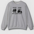 SPORT vs. GAME (Male) - Adult Golf Sweatshirt in Sport Grey