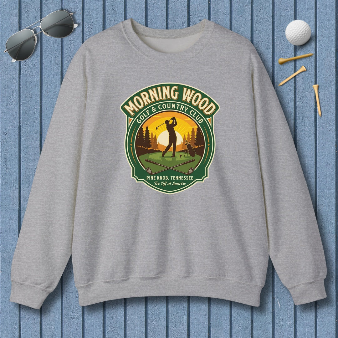 MORNING WOOD GOLF & COUNTRY CLUB - Adult Golf Sweatshirt in Sport Grey