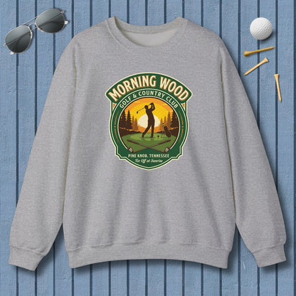 MORNING WOOD GOLF & COUNTRY CLUB - Adult Golf Sweatshirt in Sport Grey