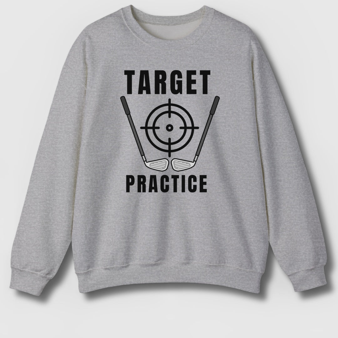 Target Practice - Adult Golf Sweatshirt in Sport Grey