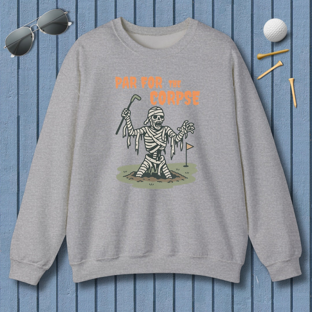 Par for the Corpse - Adult Golf Sweatshirt in Sport Grey