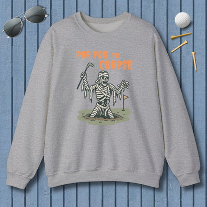 Par for the Corpse - Adult Golf Sweatshirt in Sport Grey
