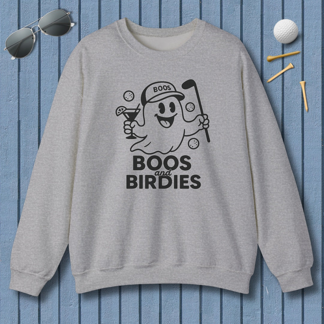 Boos and Birdies - Adult Golf Sweatshirt in Sport Grey