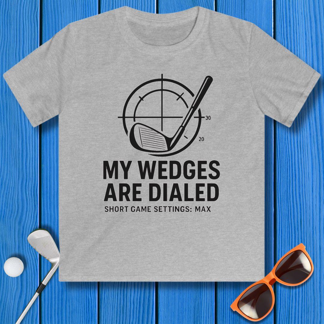 My Wedges are Dialed - Youth T-shirt in Sport Grey, great for casual wear. Find more fun golf focused products at oneforetheages.com