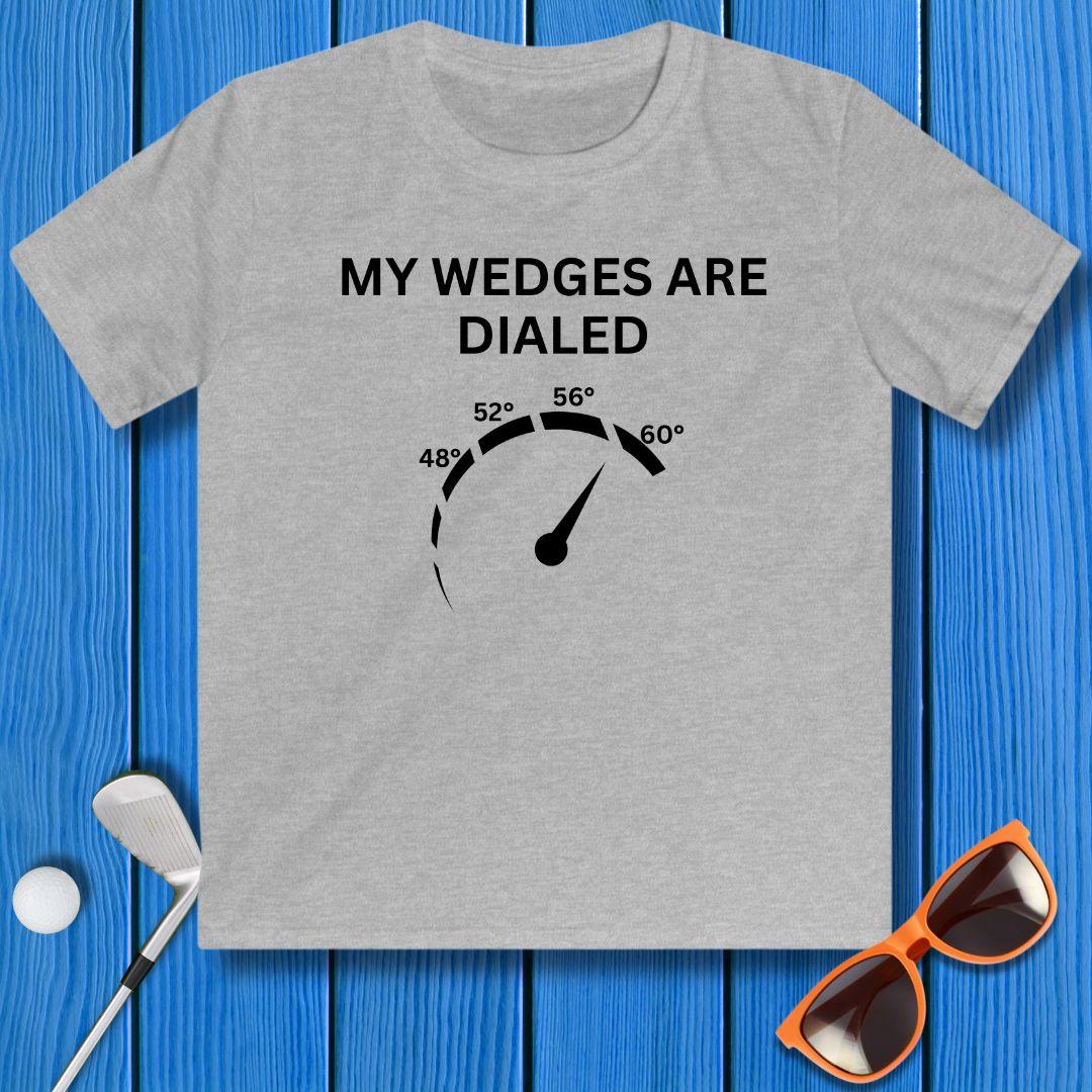 My Wedges are Dialed - Youth T-shirt in Sport Grey, great for casual wear. Find more fun golf focused products at oneforetheages.com