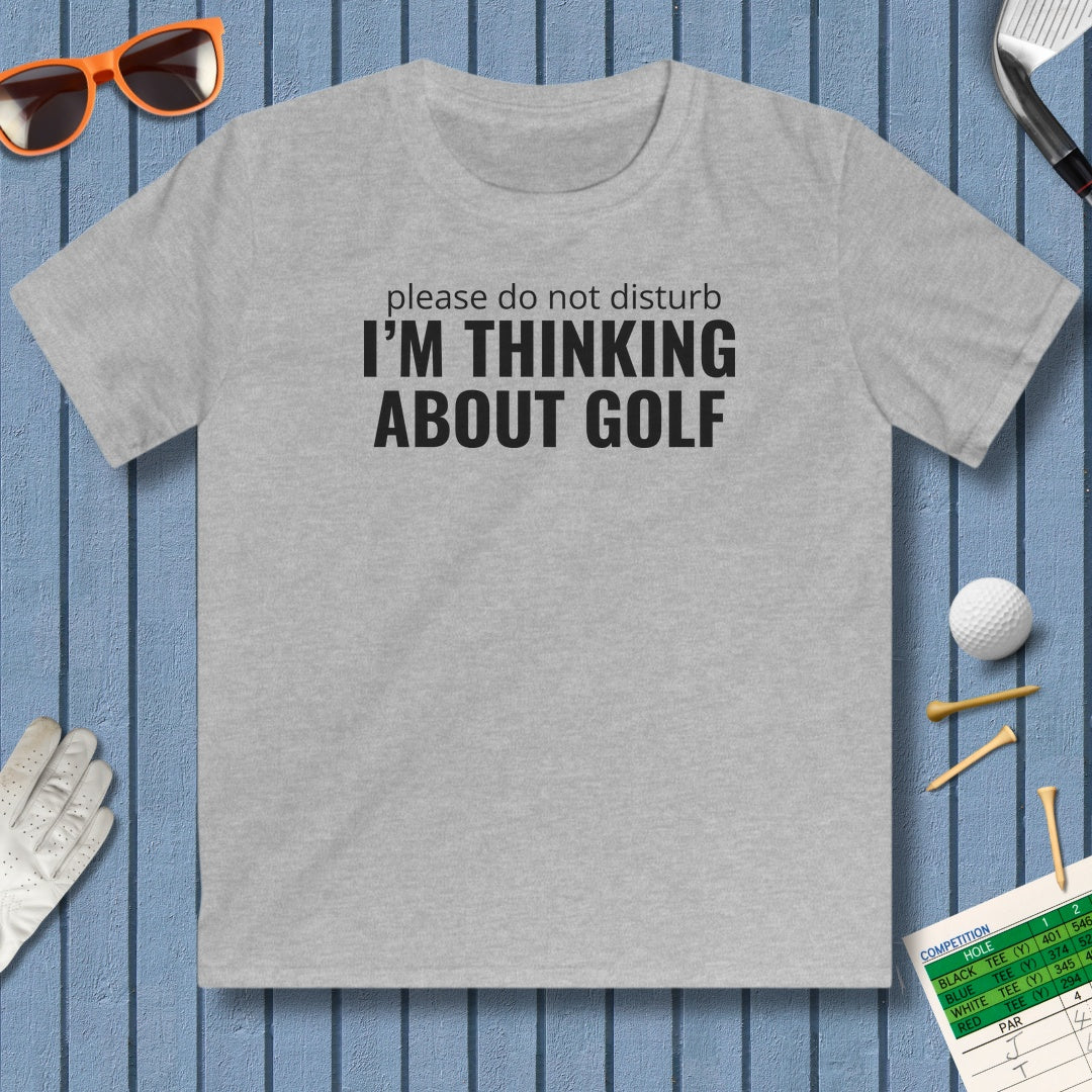 Do Not Disturb - Youth Golf T-Shirt in Sport Grey