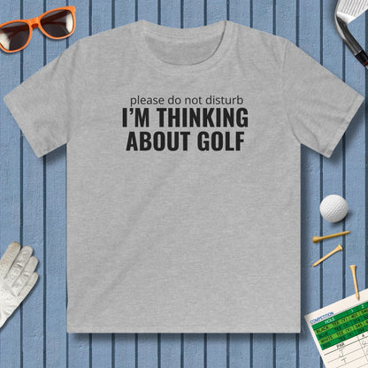 Do Not Disturb - Youth Golf T-Shirt in Sport Grey