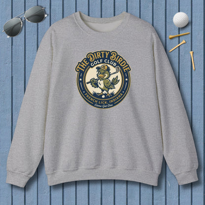 The Dirty Birdie Golf Club - French Lick, Indiana - Adult Golf Sweatshirt in Sport Grey