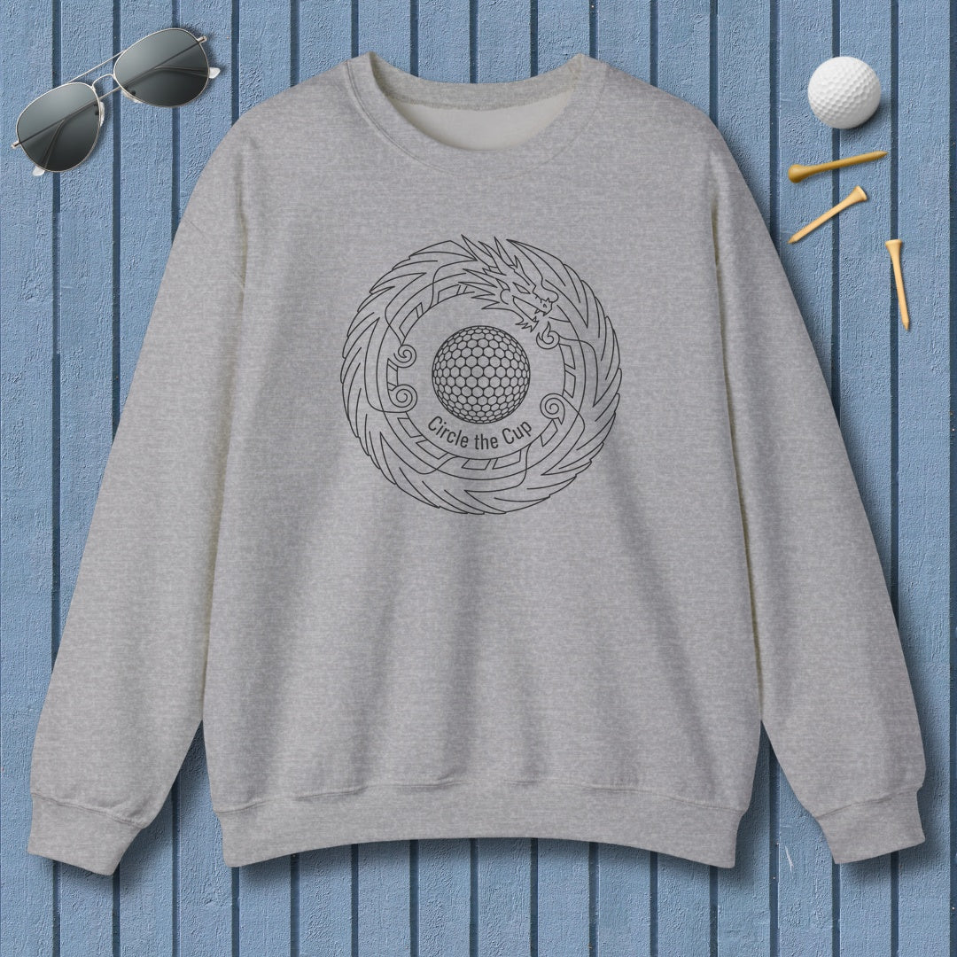 Circle the Cup - Adult Golf Sweatshirt in Sport Grey