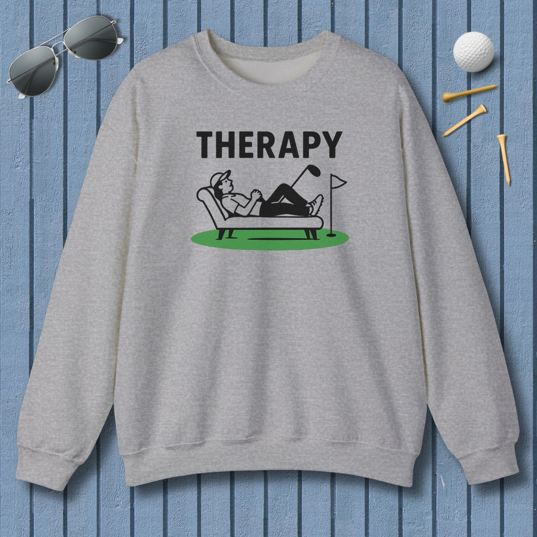 Golf Therapy - Adult Golf Sweatshirt in Sport Grey