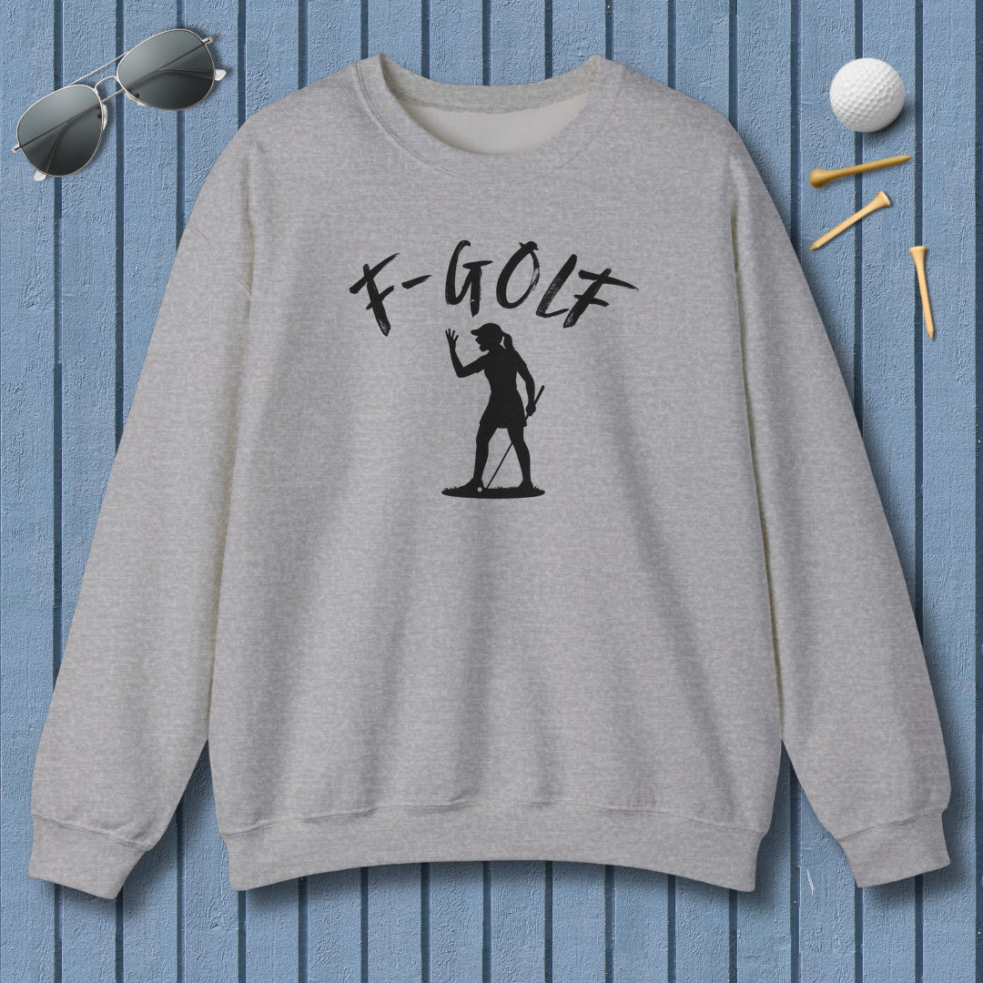 F-Golf (Female) - Adult Golf Sweatshirt in Sport Grey