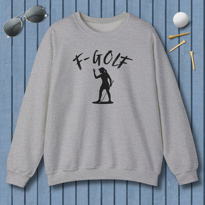 F-Golf (Female) - Adult Golf Sweatshirt in Sport Grey