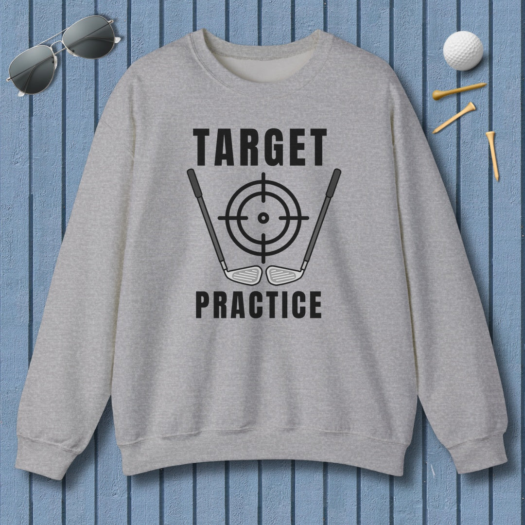 Target Practice - Adult Golf Sweatshirt in Sport Grey