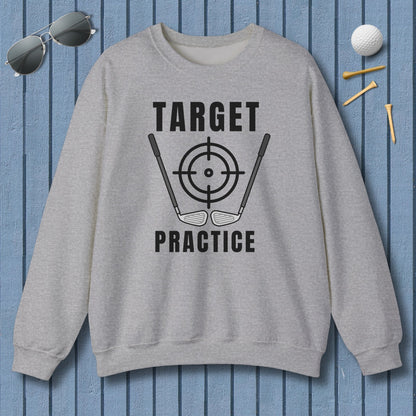 Target Practice - Adult Golf Sweatshirt in Sport Grey