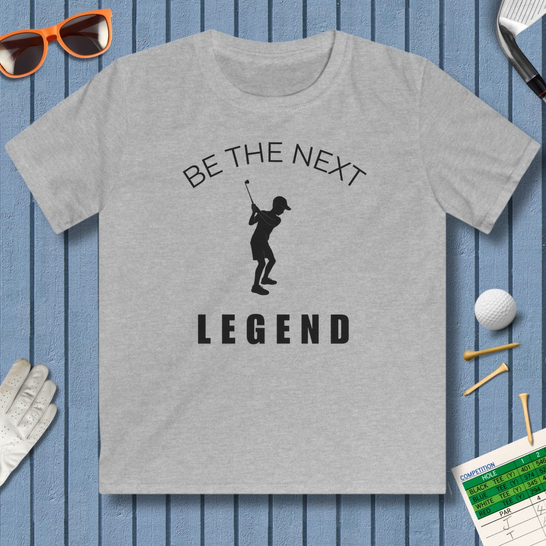 BE THE NEXT LEGEND (Boys) - Youth Golf T-Shirt in Sport Grey